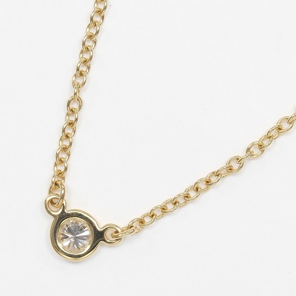 TIFFANY 18k Gold Diamond Necklace - Picture 3 of 7